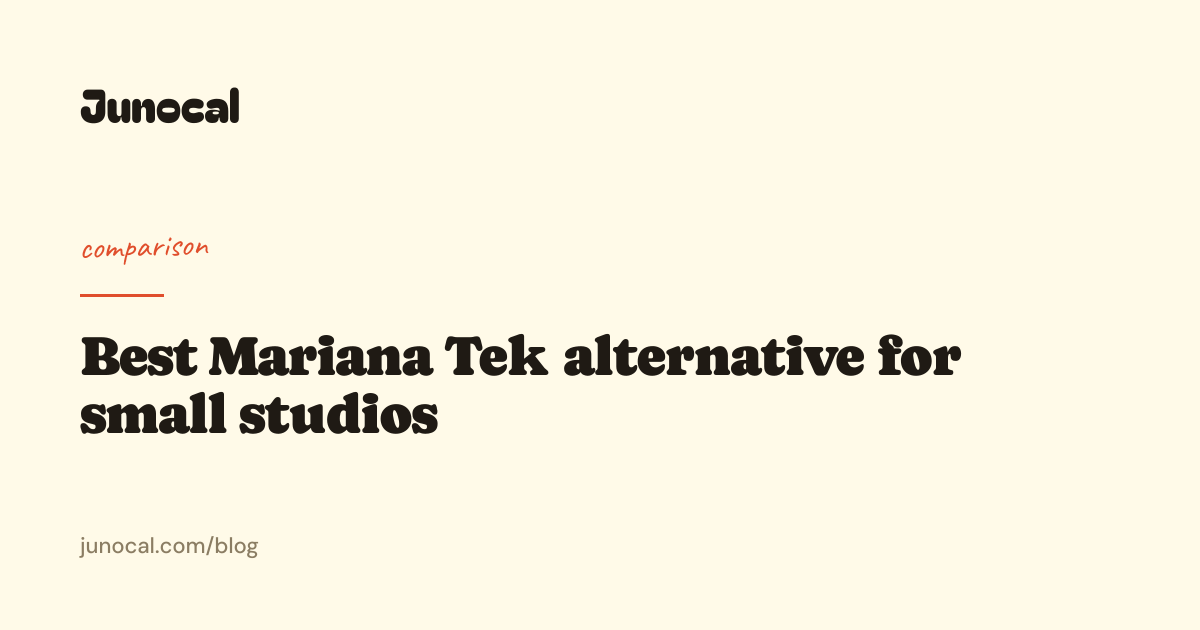 Best Mariana Tek alternative for small studios