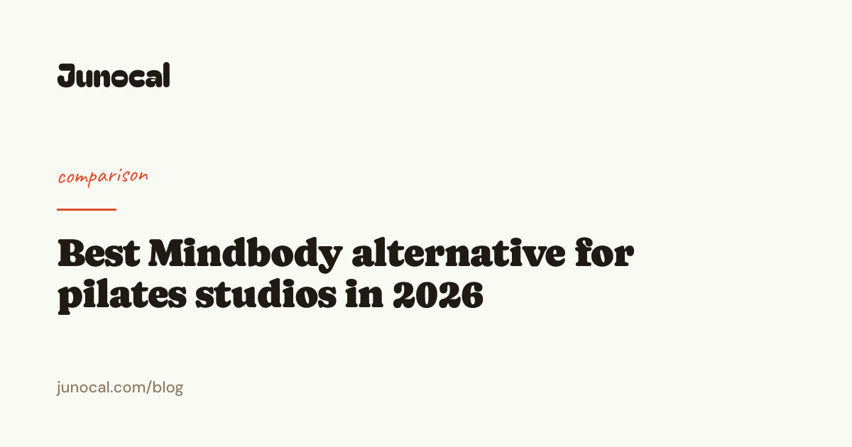 Best Mindbody alternative for pilates studios in 2026