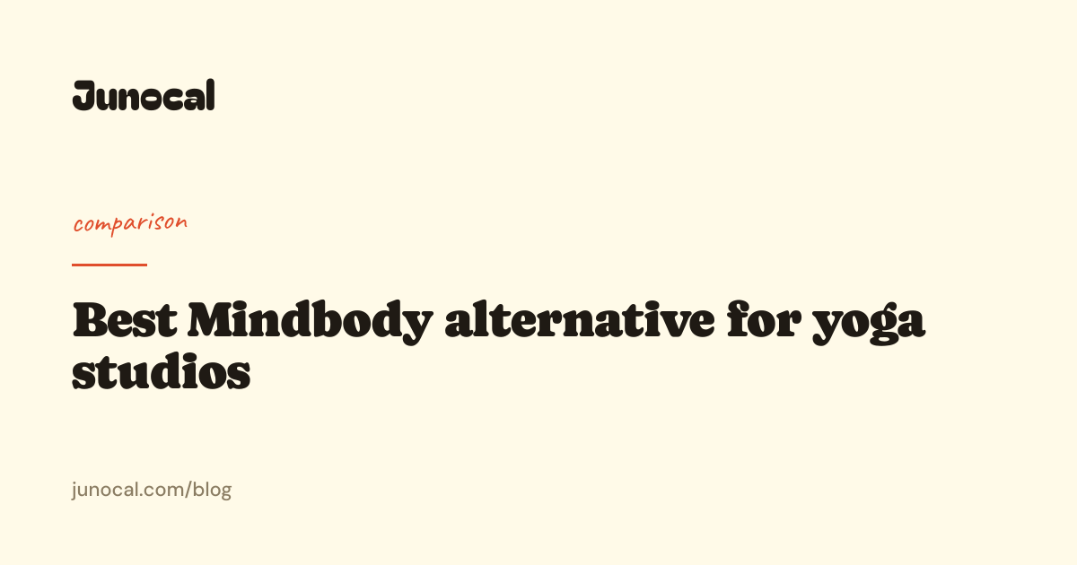 Best Mindbody alternative for yoga studios