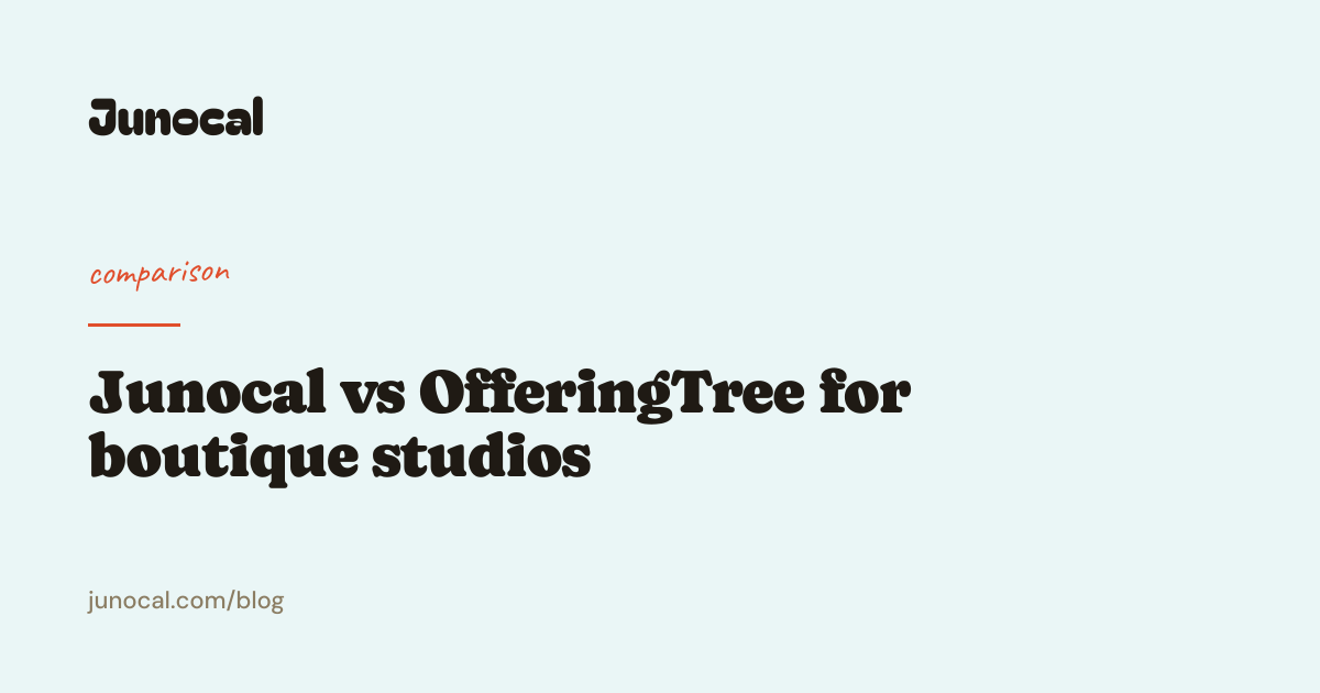 Junocal vs OfferingTree for boutique studios
