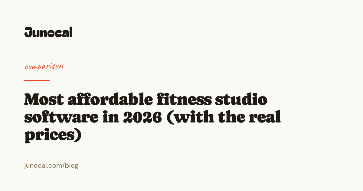 Most affordable fitness studio software in 2026 (with the real prices)